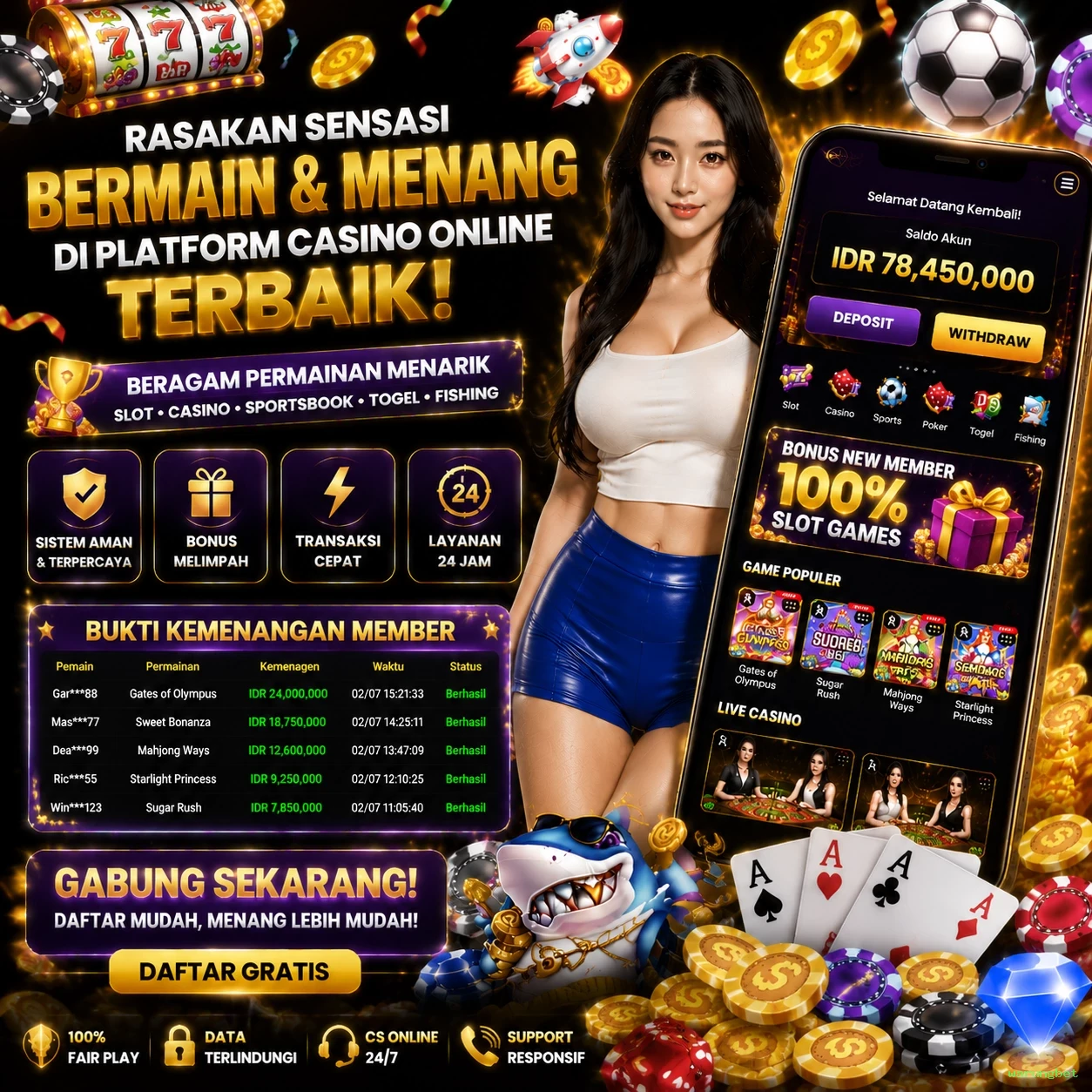 Ikon aplikasi warungbet resmi